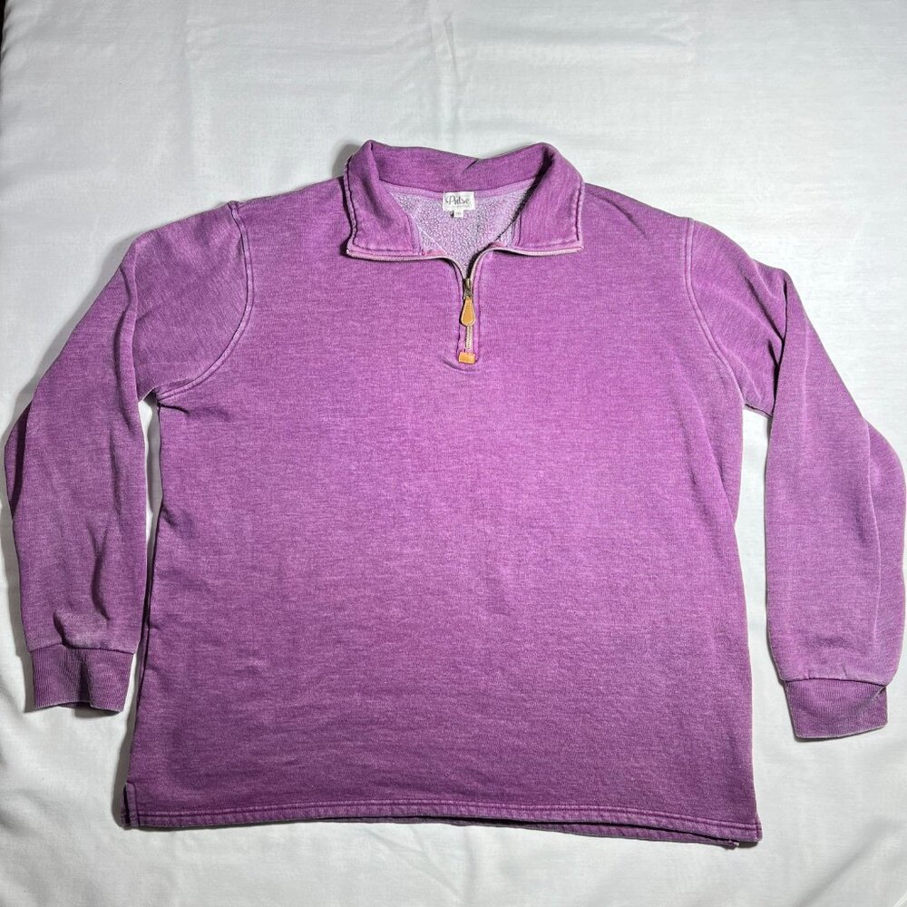 Women’s Pulse Boutique Magenta 1/4 Zip Pullover Size 1XL Long Sleeve Top Shirt
